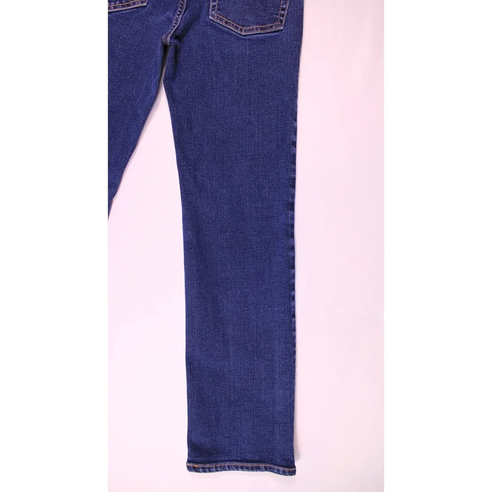 Old‎ Navy Straight Jeans Kids 12 Reg Dark Wash Denim Casual Adjustable Waistband